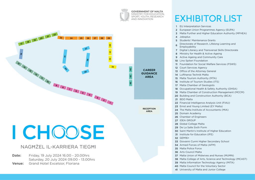 I Choose Map And Exhibitor List